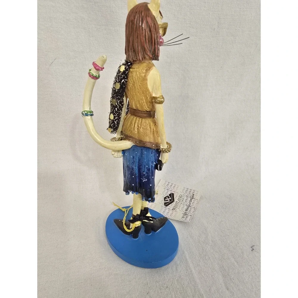 Catwalk Fashion Cat Figurine, 13806,‎ Westland Giftware, 2005. EUC